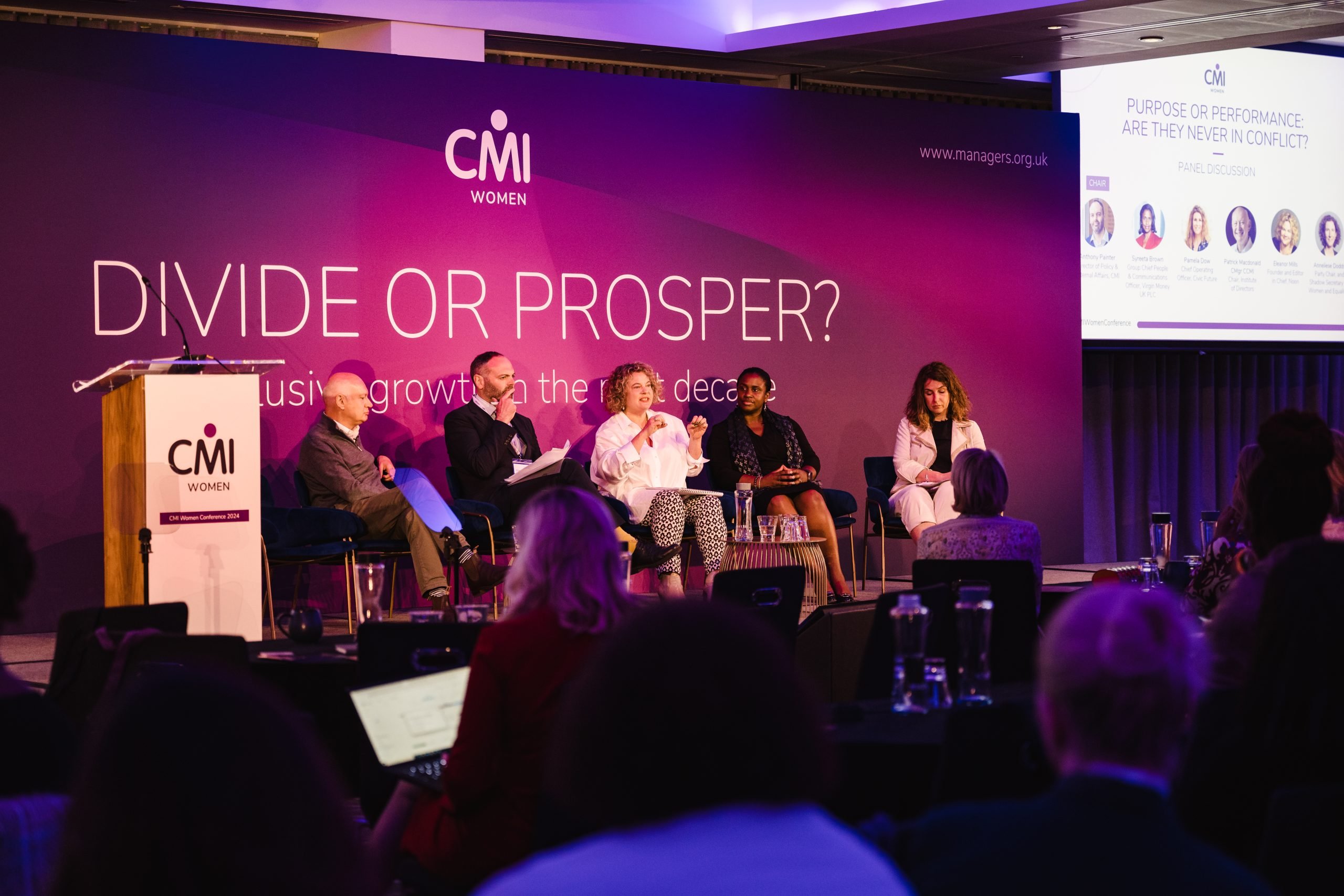 One of the panel discussions for CMI Women 2024