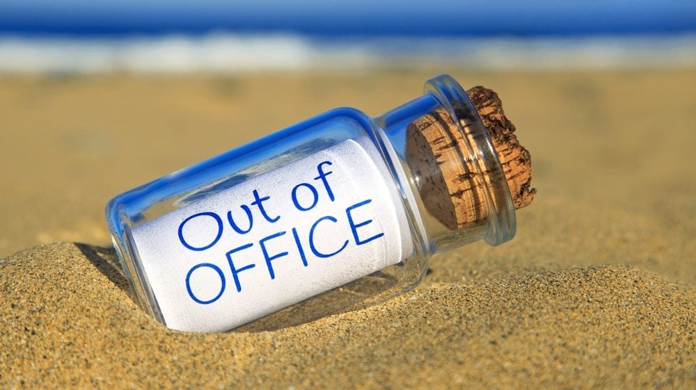 Out of office-Message in a bottle