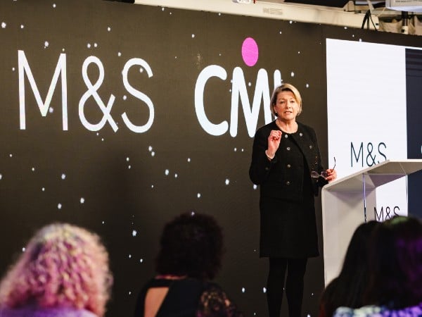 Fiona Dawson CBE talking at a recent CMI Women event